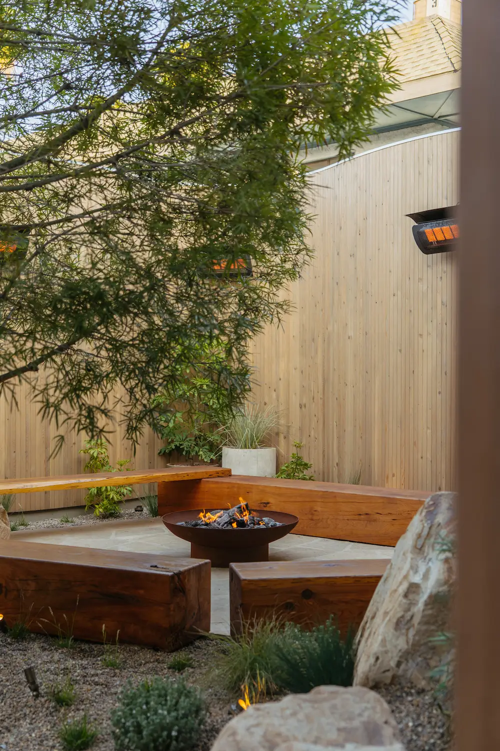 Exterior patio at San Diego Michelin star restaurant Lilo in Carlsbad