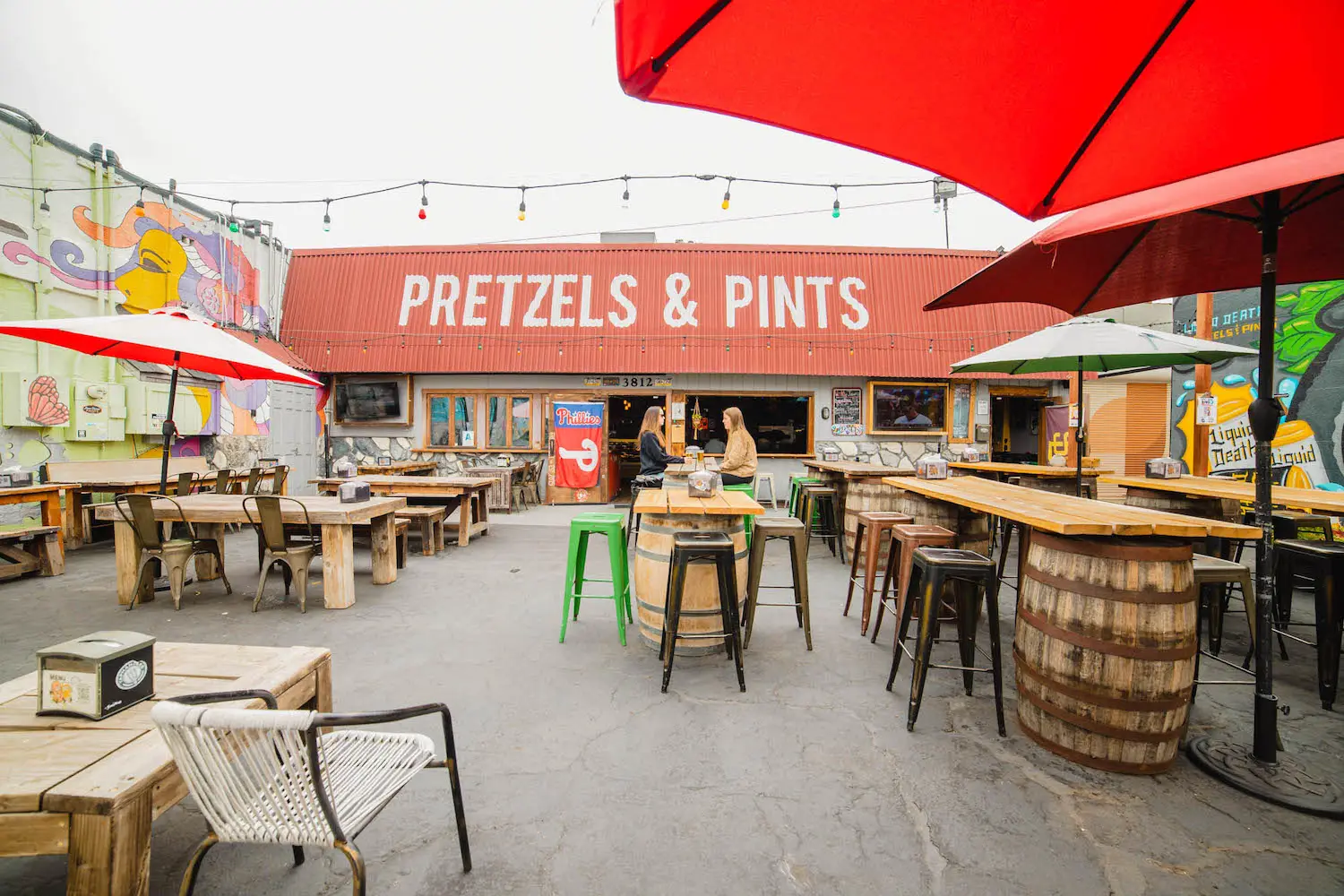 Exterior of San Diego sports bar Pretzels & Pints in North Park
