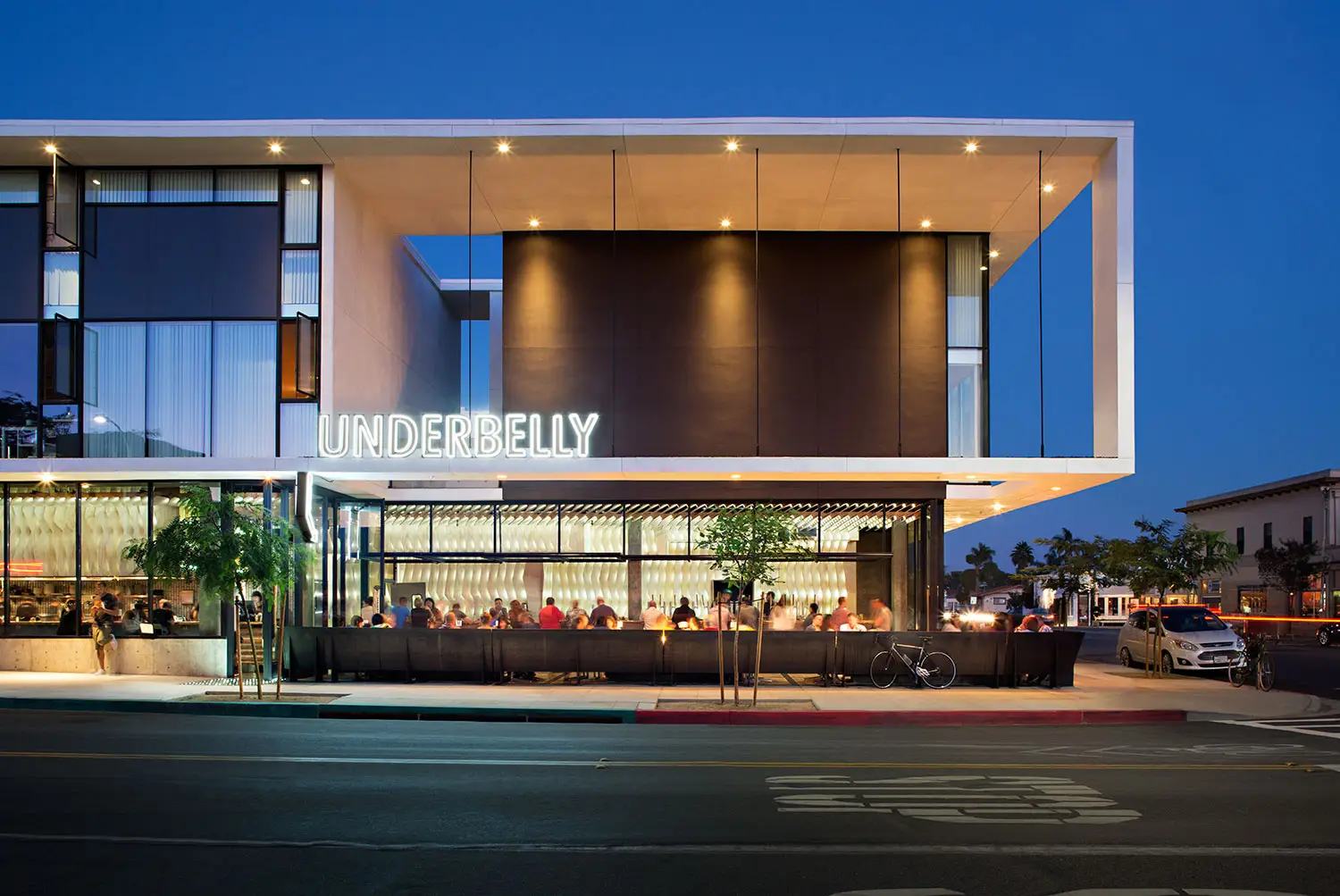 Exterior of San Diego restaurant Underbelly in North Park