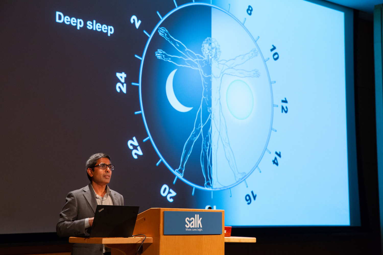 Satchin Panda, PhD, director of the Regulatory Biology Laboratory at the Salk Institute