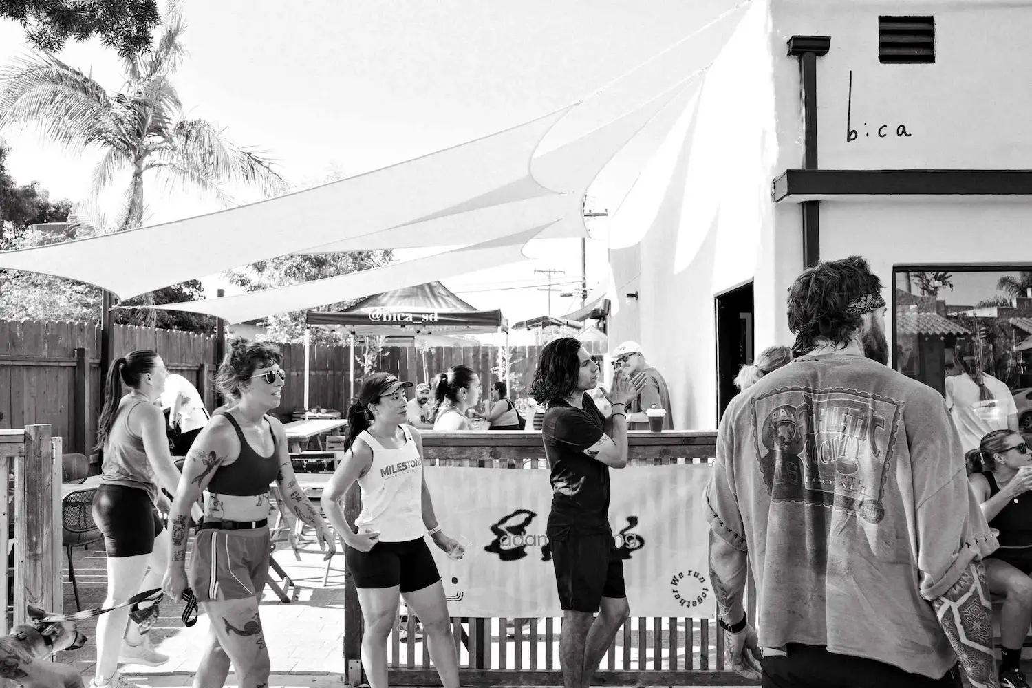 San Diego social club featuring Adams Run Club at Bica in Normal Heights