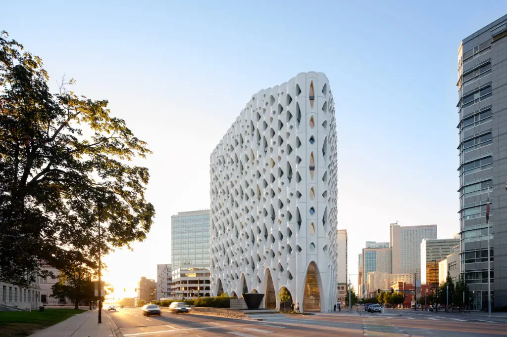 Interior of Denver's new Populus hotel