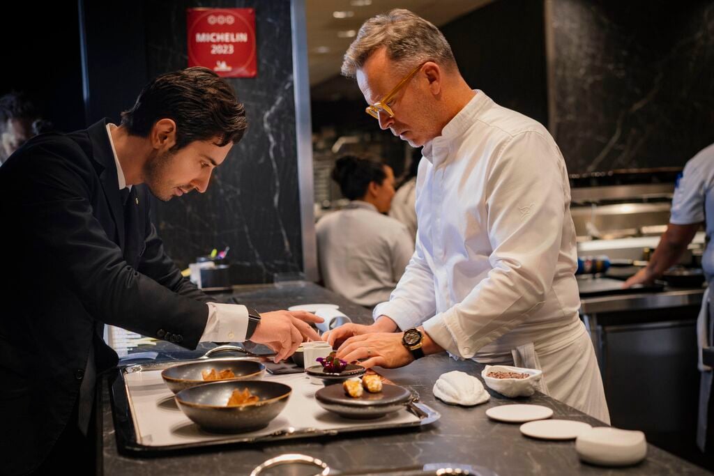 Chef William Bradley at Fairmont Grand Del Mar's three star Michelin Restaurant Addison