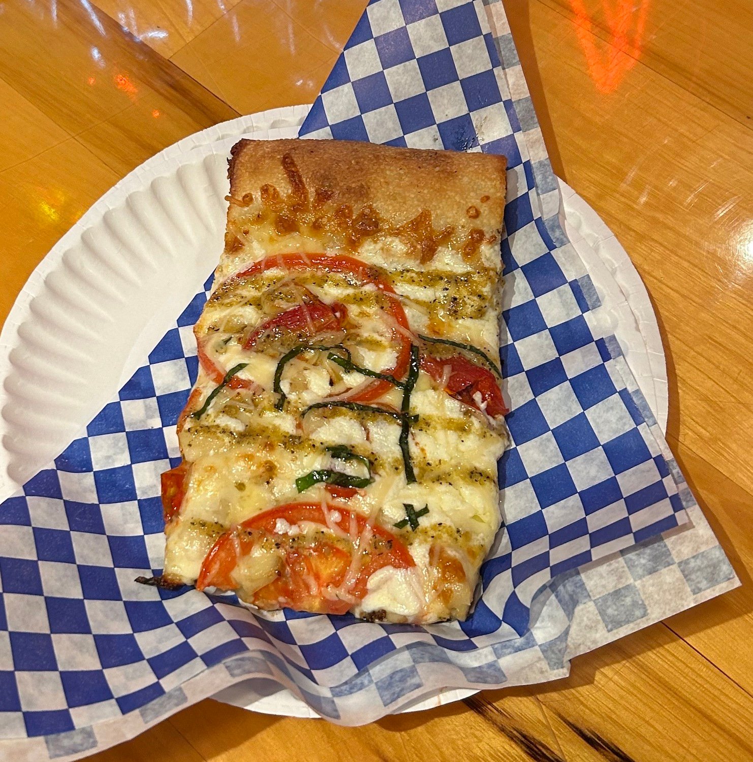 Large Marge pizza slice from TNT Pizza in East Village