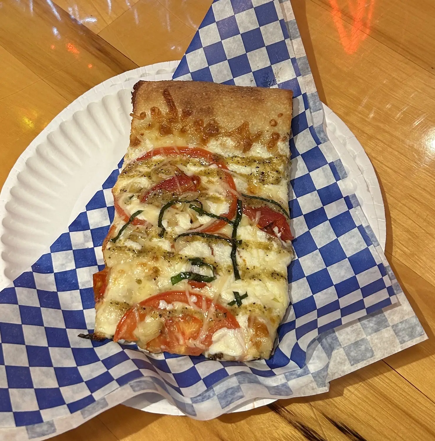 Large Marge pizza slice from TNT Pizza in East Village