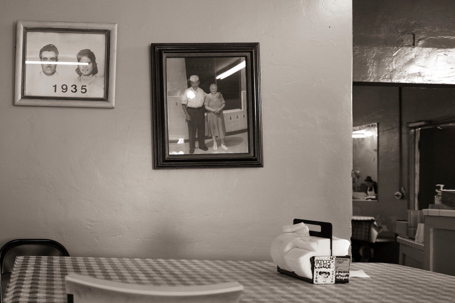 Las Cuatro Milpas, as captured by photographer Michael Williams in his exhibit Taco Stand Vernacular 