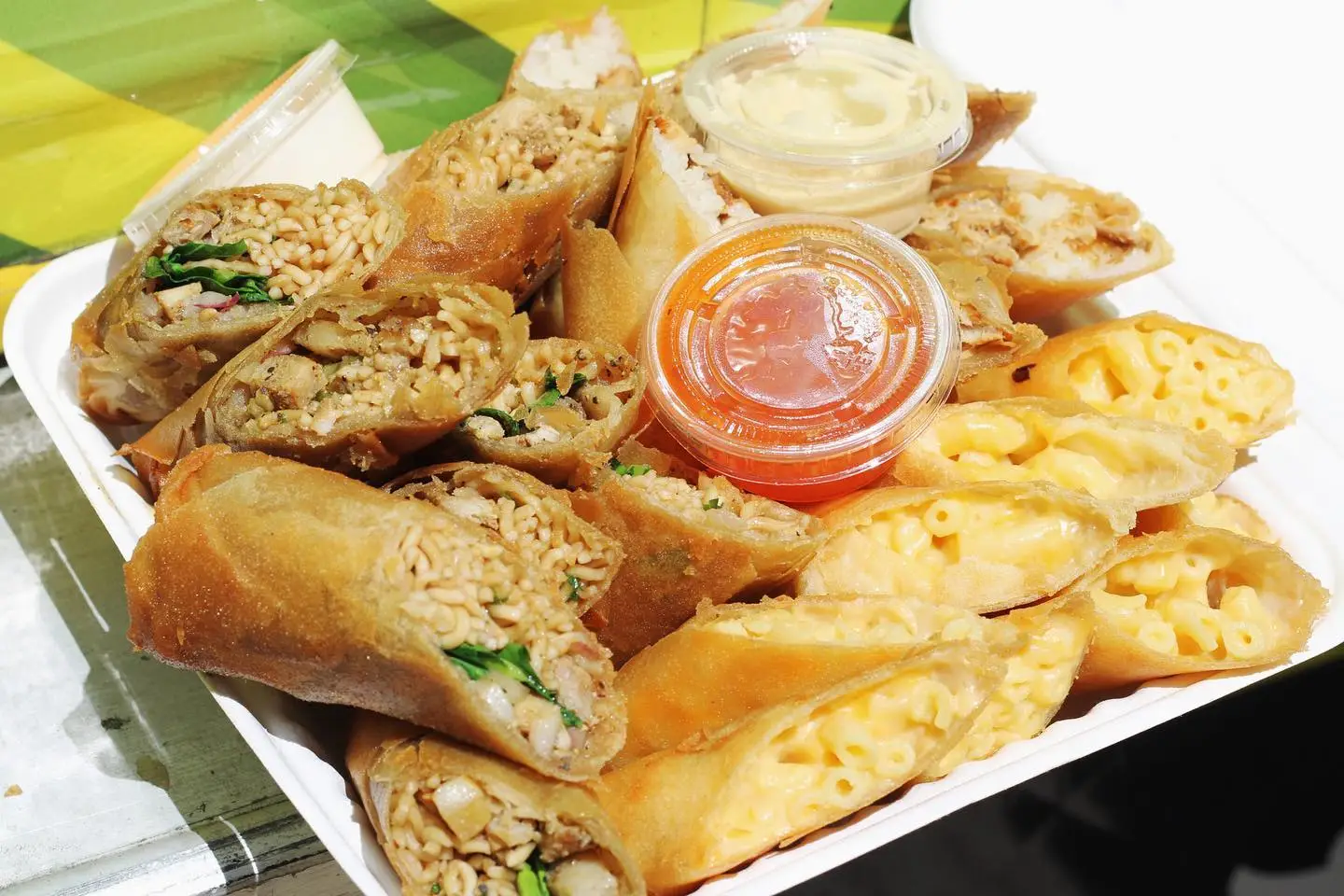 Food from San Diego Filipino restaurant Lia's Lumpia