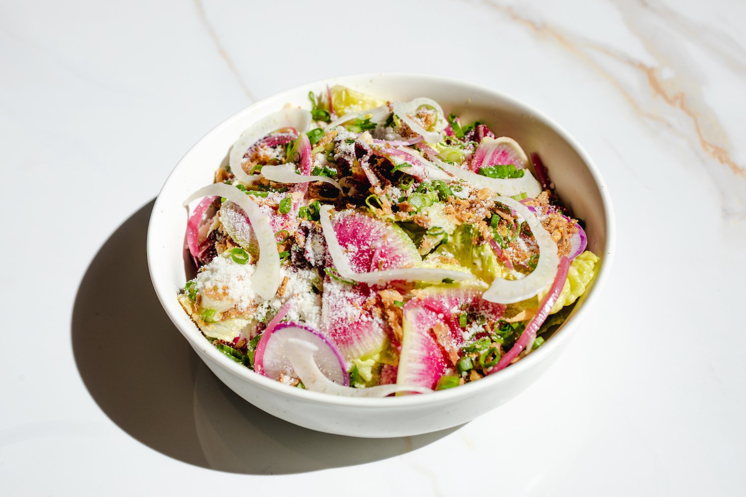 Salad from new San Diego Peruvian restaurant Pepino in La Jolla