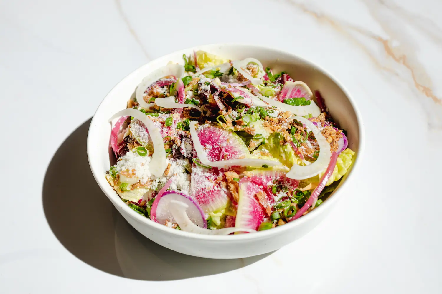 Salad from new San Diego Peruvian restaurant Pepino in La Jolla
