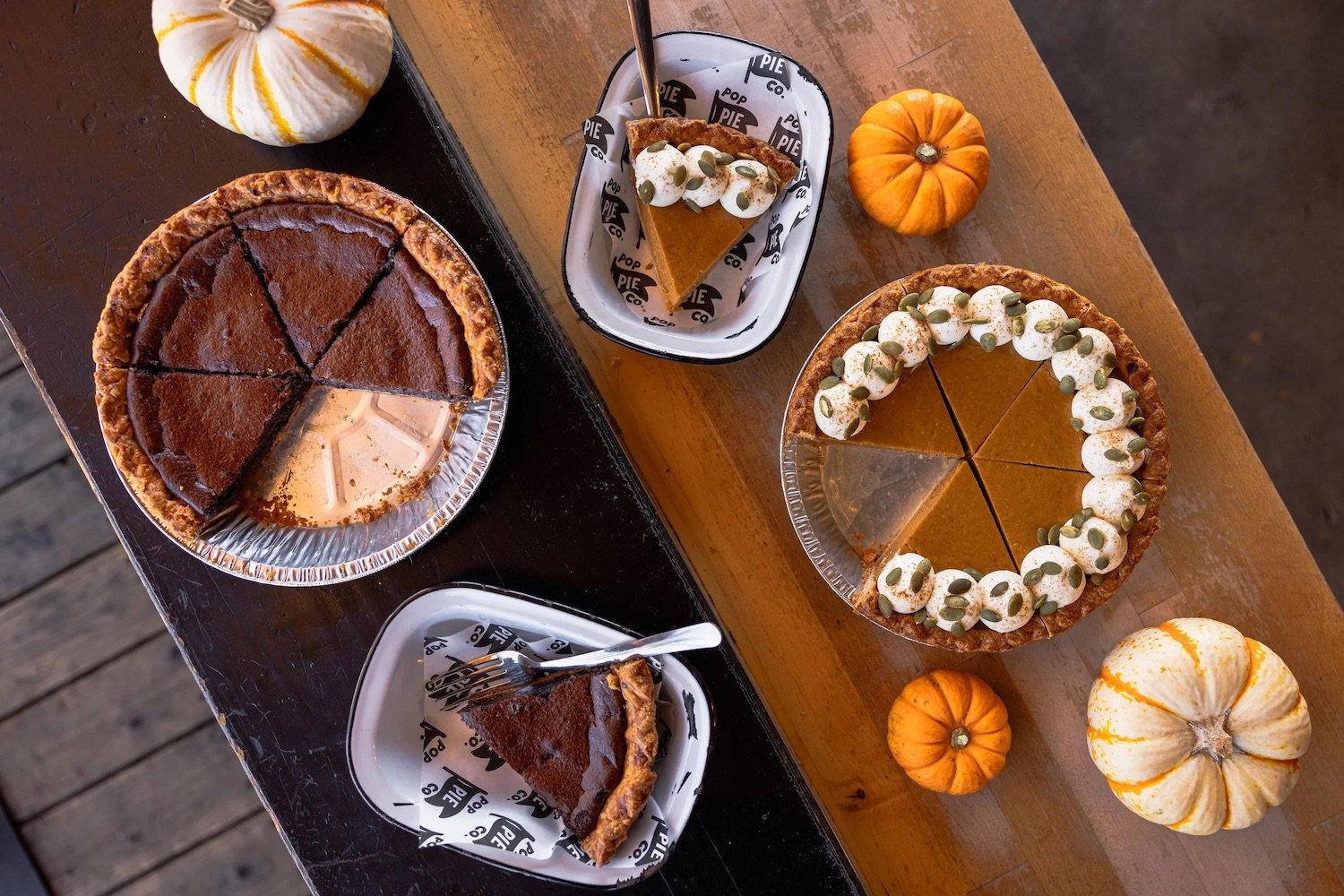 Thanksgiving Dinner in San Diego 2025 featuring pumpkin pie from Pop Pie Co.