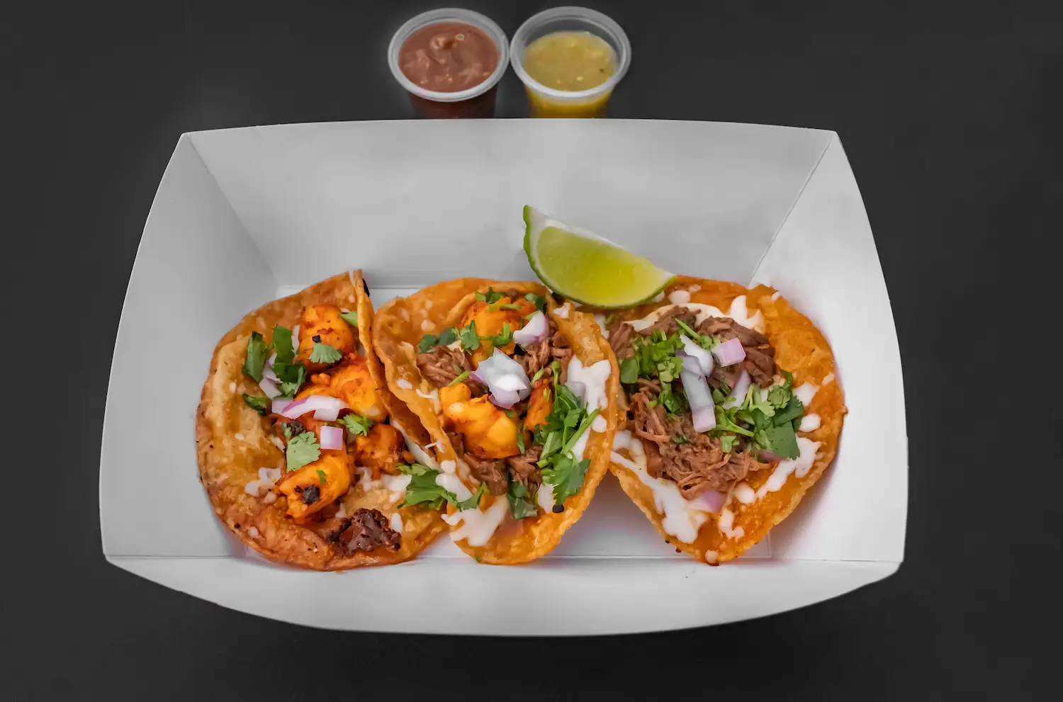 Food from San Diego's best taco shops including Wet Tacos in Logan Heights