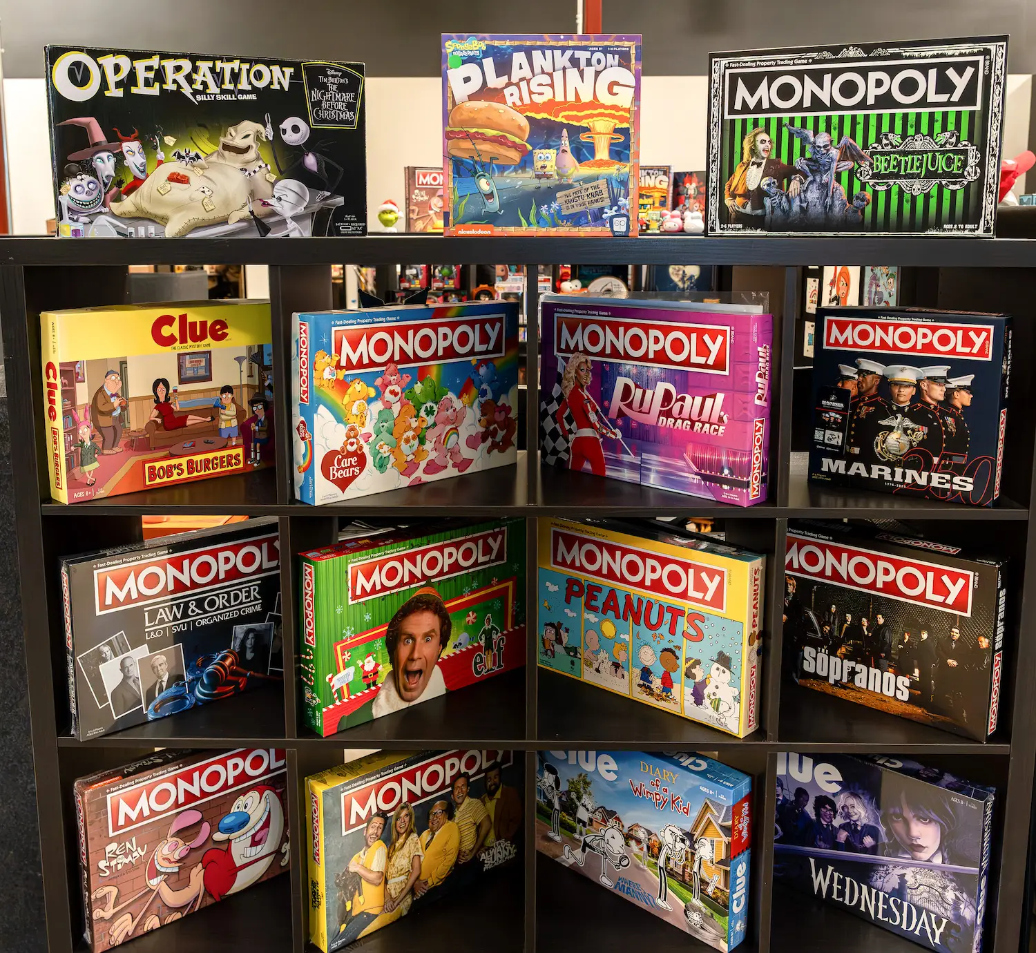 Monopoly games from San Diego board game company USAopoly and The Op Games in Carlsbad