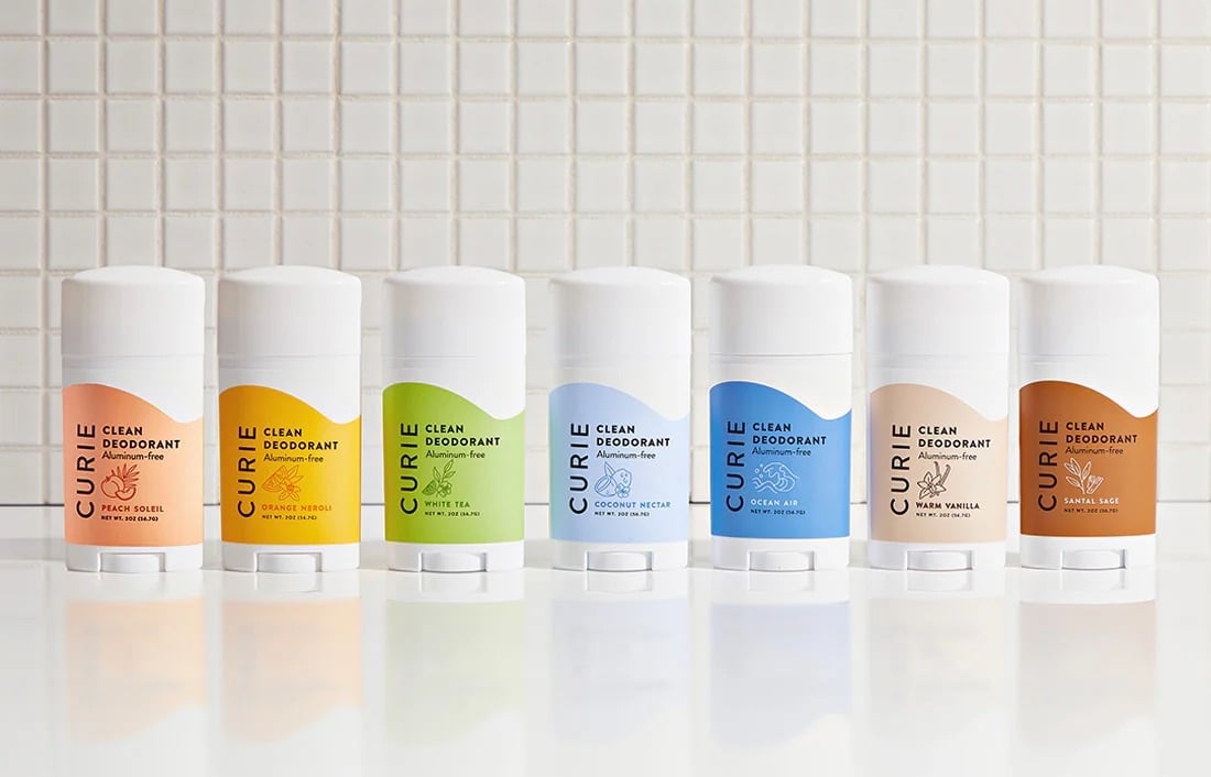 San Diego-made holiday gift ideas featuring Deodorant Sticks from Curie 