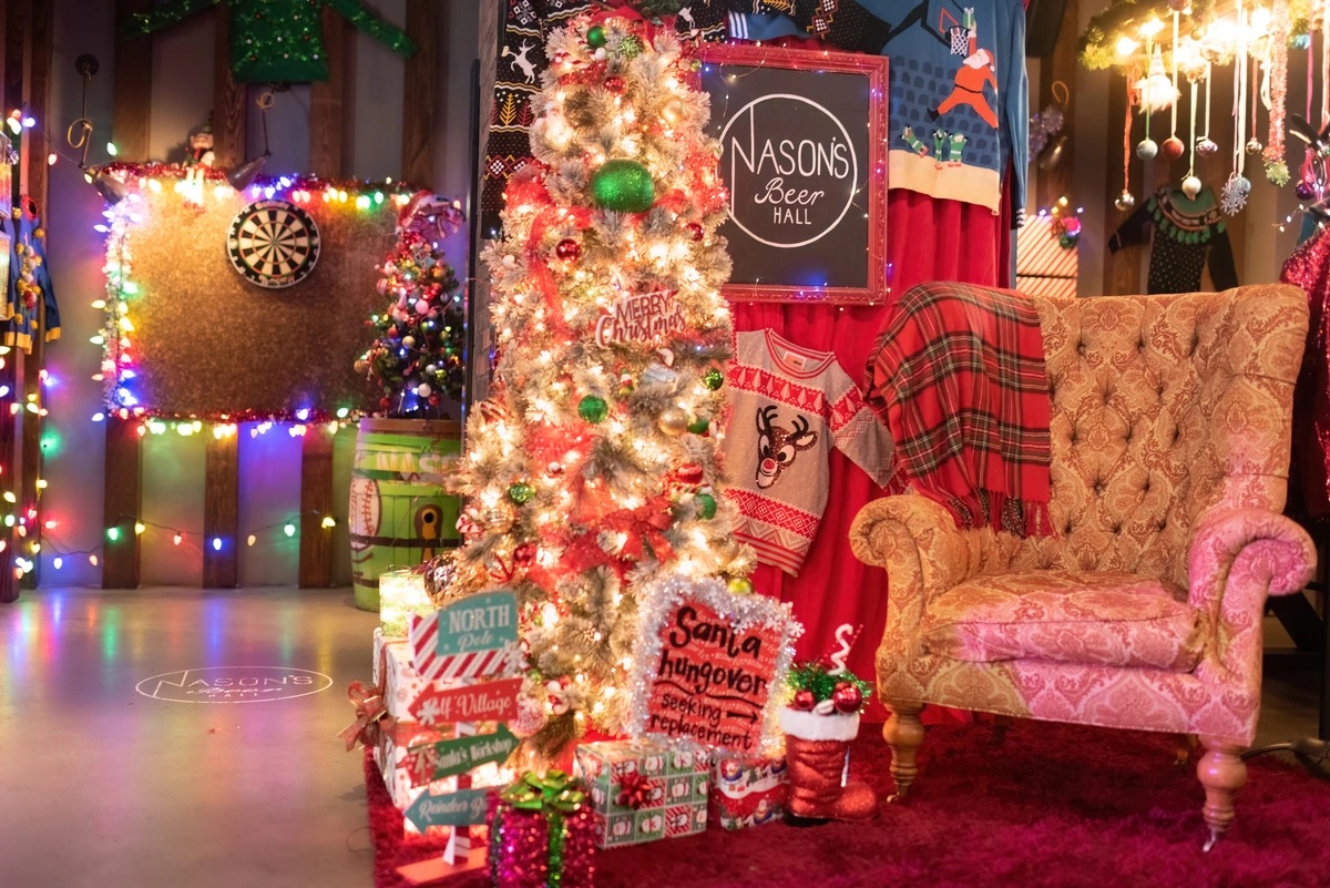 San Diego holiday pop up bar for seasonal cocktails featuring Deck the Halls at Nason’s Beer Hall, Pendry San Diego in the Gaslamp Quarter