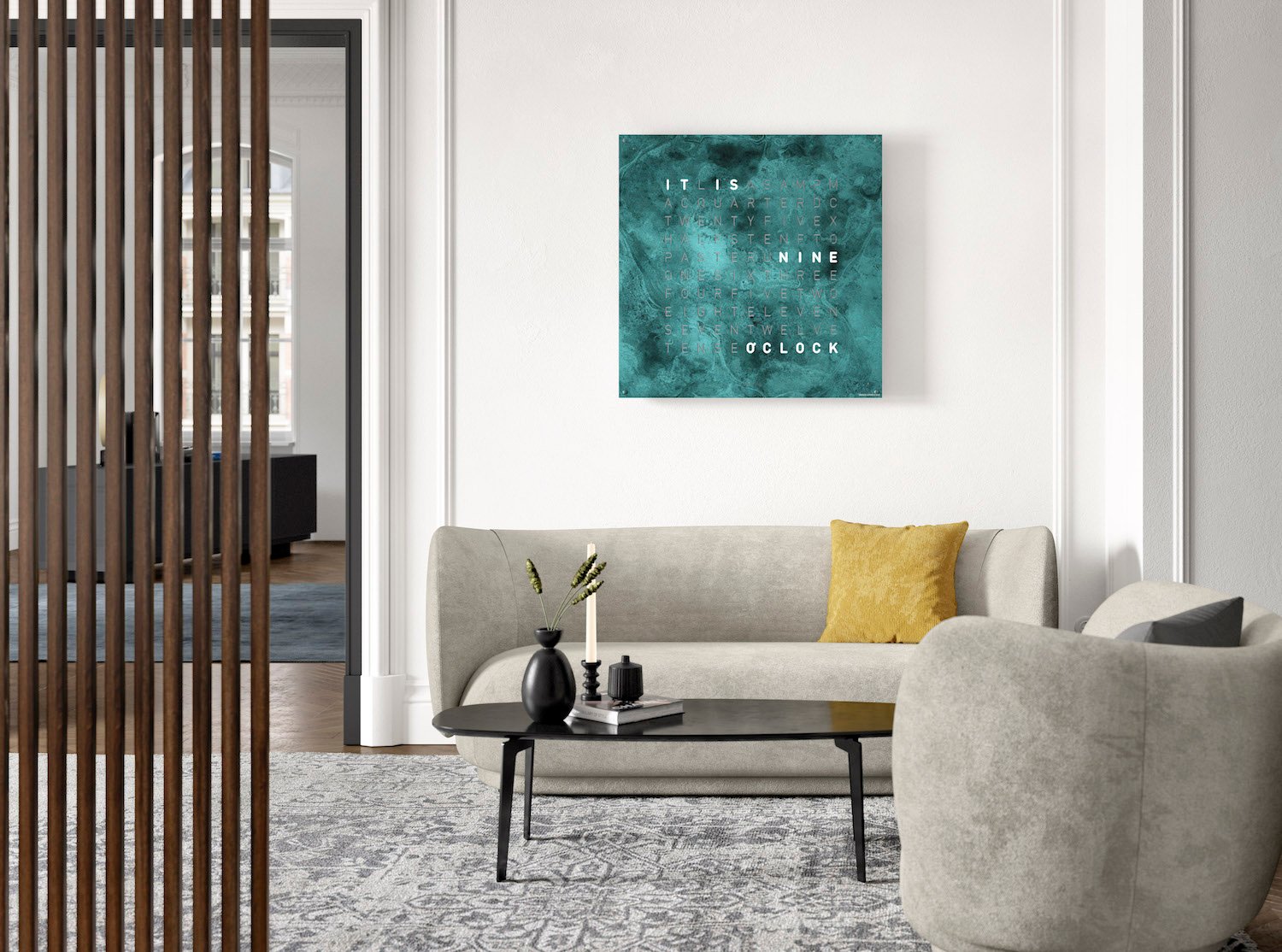 QLOCKTWO Wall Clock from San Diego furniture store Lawrance Furniture