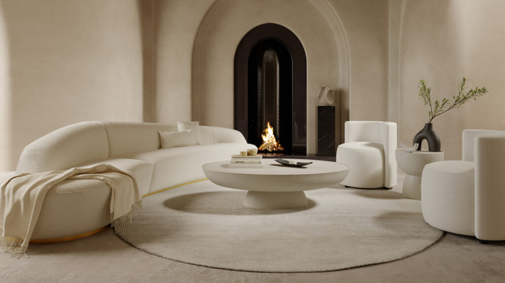 Interior decorations for a living room from San Diego furniture store Rove Concepts