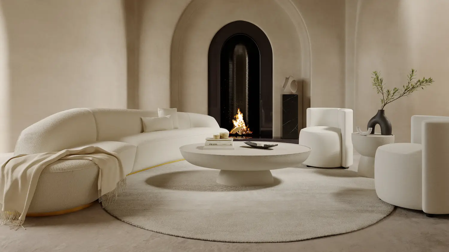 Interior decorations for a living room from San Diego furniture store Rove Concepts