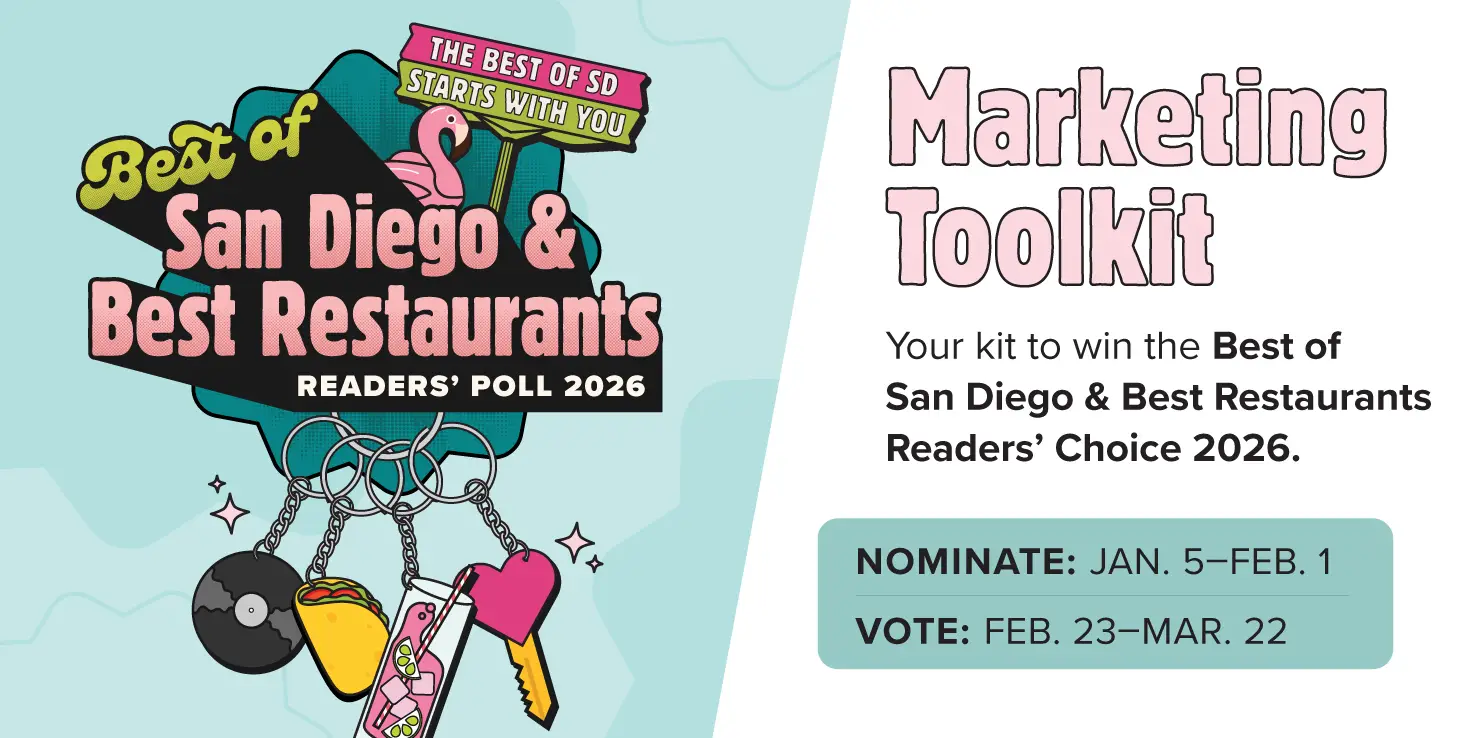 San Diego Magazine's Best Restaurants and Best of San Diego 2026 Marketing Toolkit