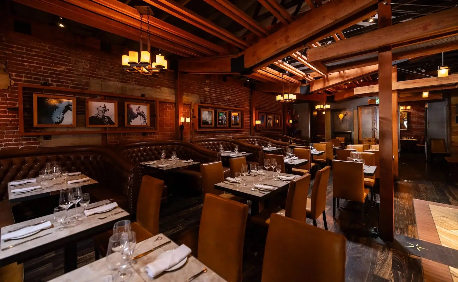 Interior of San Diego steakhouse Cowboy Star