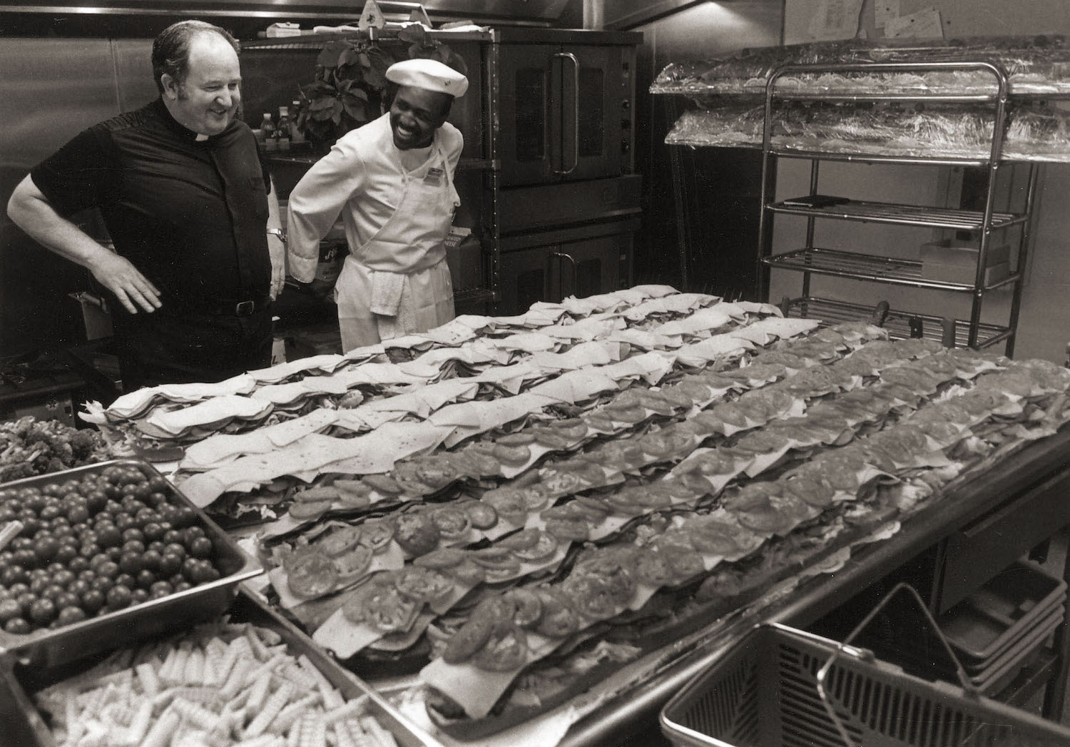 Historical photo of San Diego nonprofit, Father Joe's Villages featuring Joe Carroll
