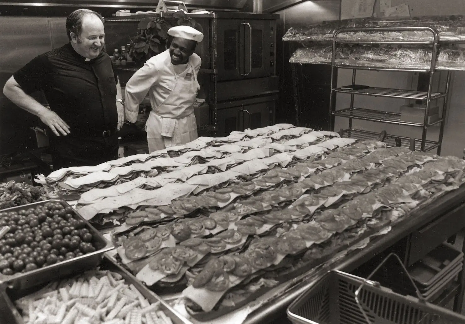 Historical photo of San Diego nonprofit, Father Joe's Villages featuring Joe Carroll