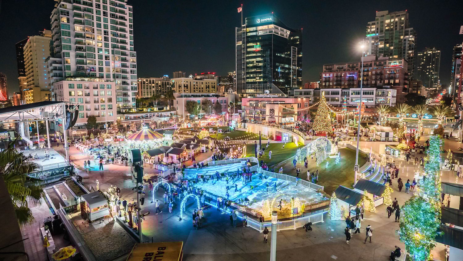 Fun events and things to do in San Diego this weekend December 3-7, 2025 featuring a Holiday Wonderland at Gallagher Square at Petco Park
