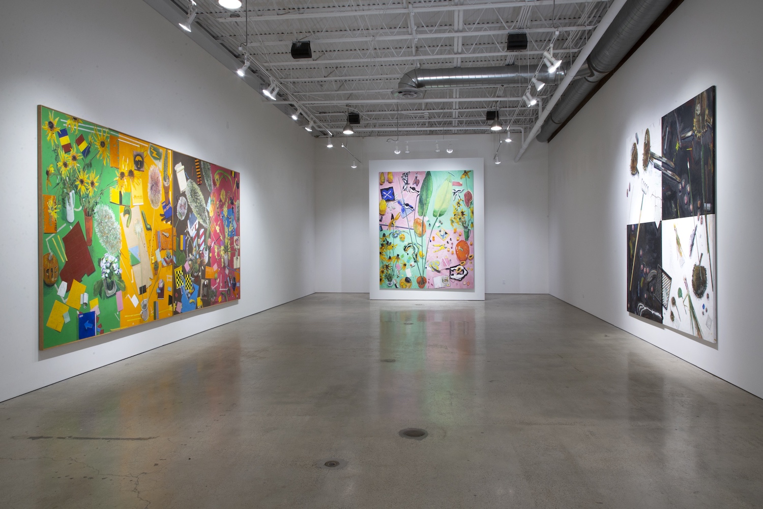 Interior of San Diego's Quint Art Gallery in La Jolla hosting Manny Farber: An Up Beat Title exhibit until 2026