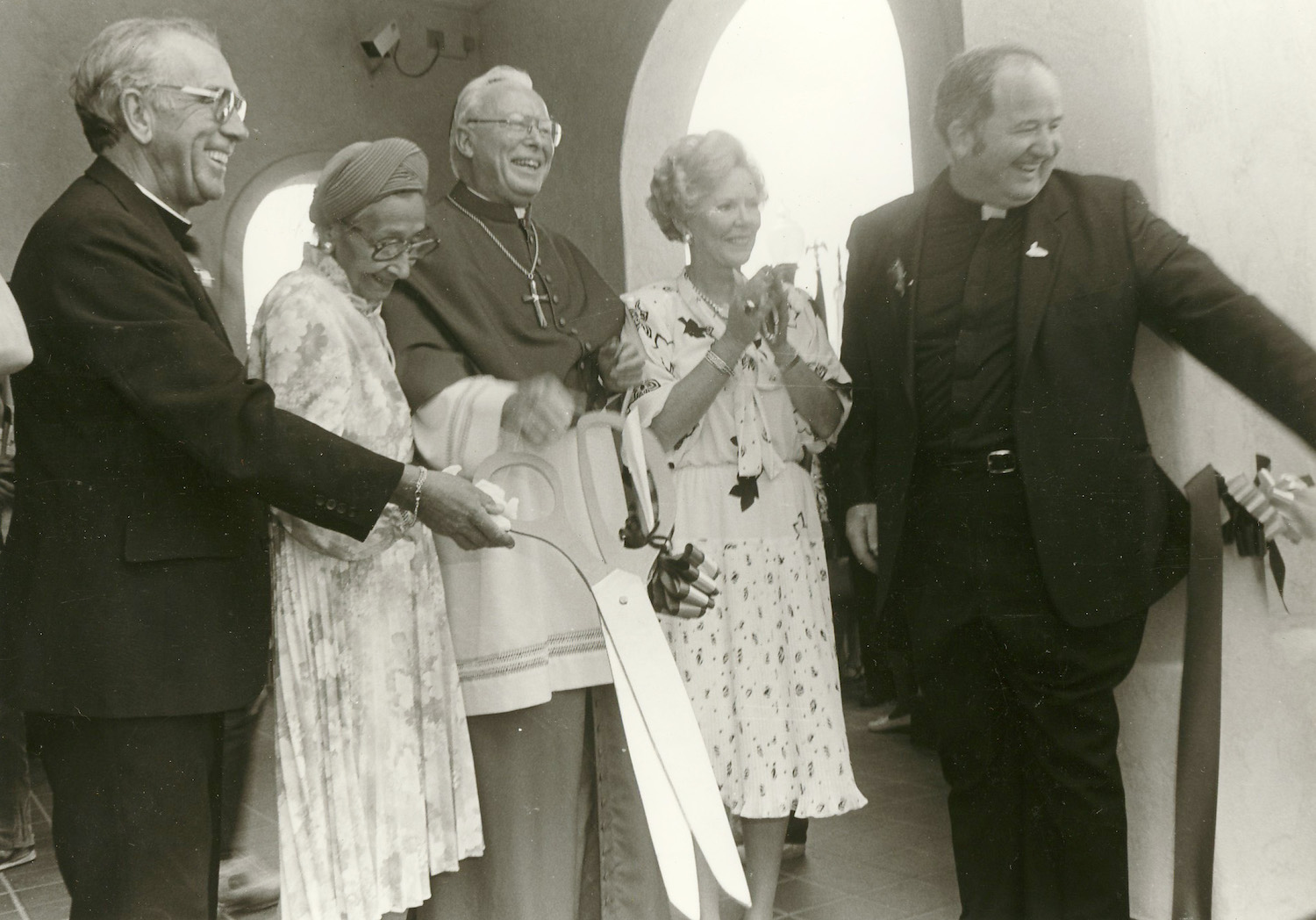 Historical photo of San Diego nonprofit, Father Joe's Villages featuring Joe Carroll