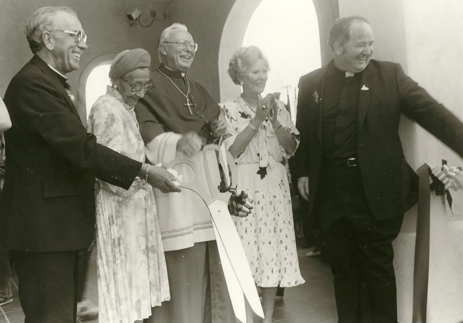 Historical photo of San Diego nonprofit, Father Joe's Villages featuring Joe Carroll