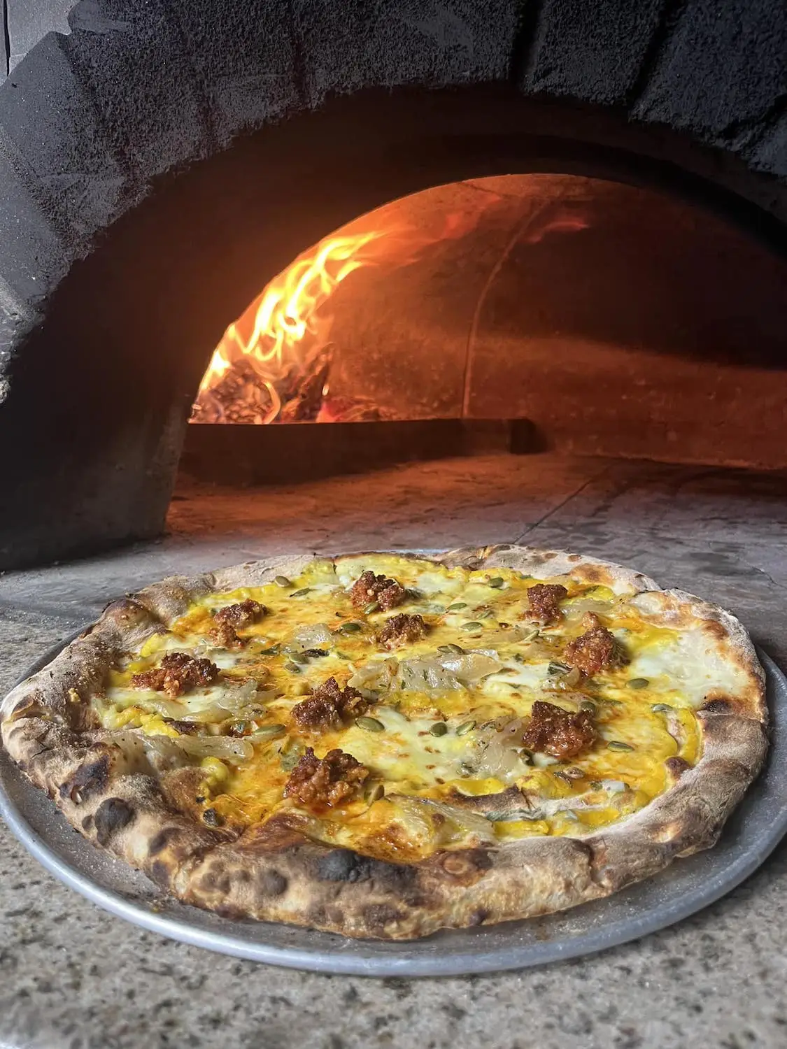 Oven-baked San Diego pizza from Cassette Pizza opening in Pacific Beach in 2026