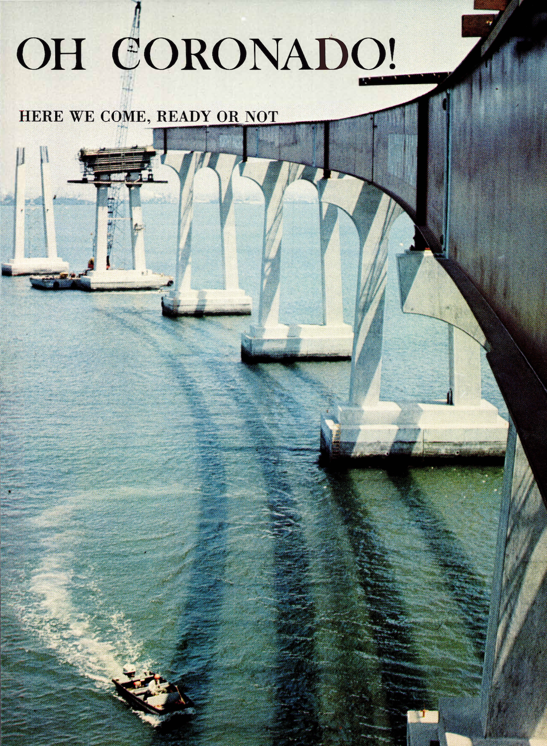 San Diego Magazine Coronado Bridge story from an issue in 1968