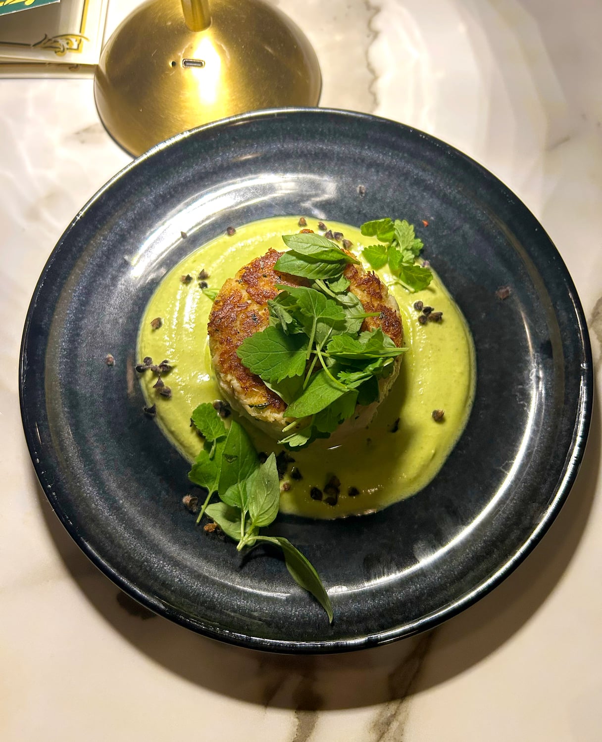 Crab Cake from San Diego restaurant Witherby Restaurant in the Gaslamp Quarter