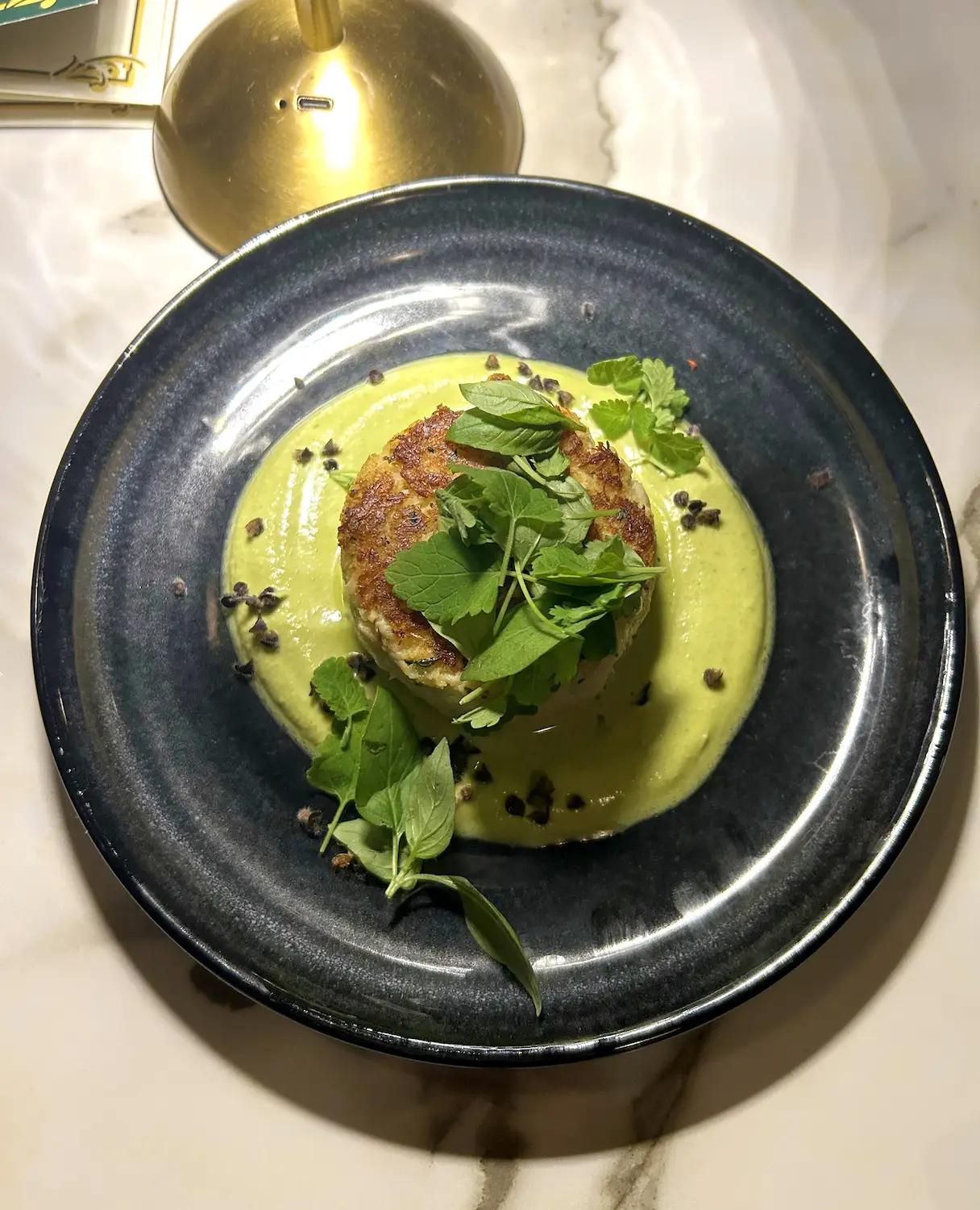 Crab Cake from San Diego restaurant Witherby Restaurant in the Gaslamp Quarter